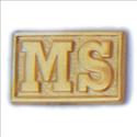 Picture of Gold Plate Pin Guard - Block MS