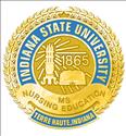 Picture of Gold Plate Indiana State University MS Nursing Education Pin