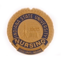 Picture of Gold Plate Indiana State University Lapel Tac Nursing Pin